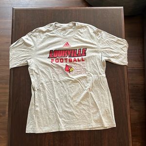 Grey Louisville Football Long Sleeve XL